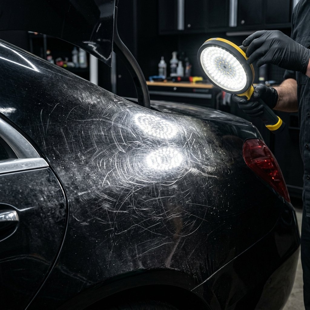 Before Swirl Marks Car Paint
